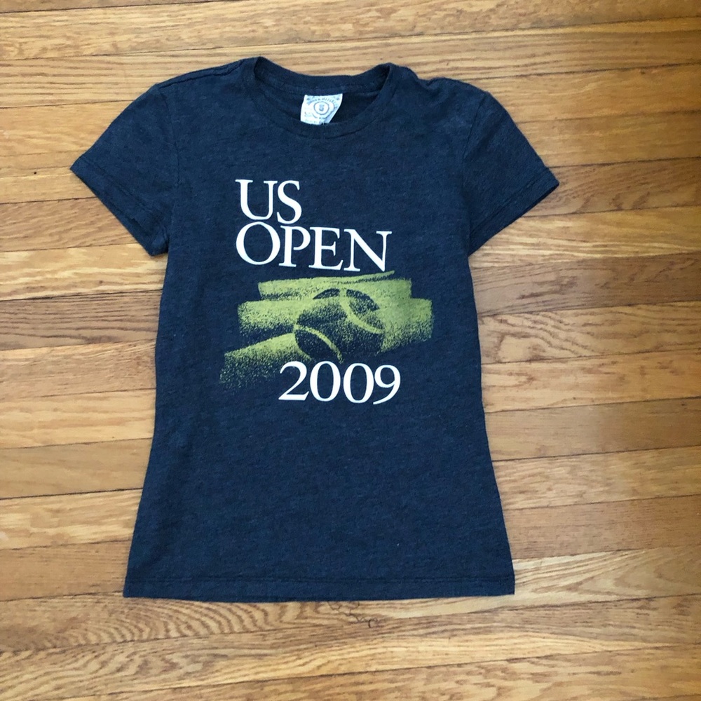 US Open official T-shirt 2009 Sweet Tee Navy size Small form fitting sexy